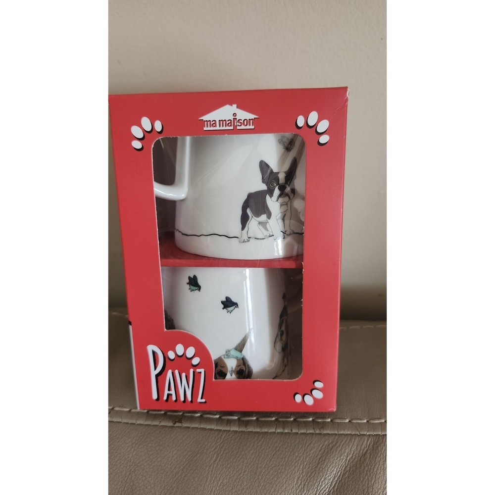 PAWZ Set Of 2 Dog Mugs 12oz‎